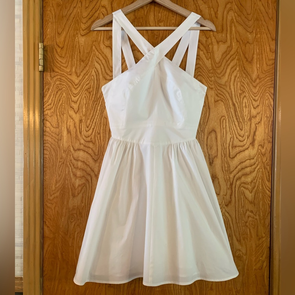 Moda International White Cotton Dress